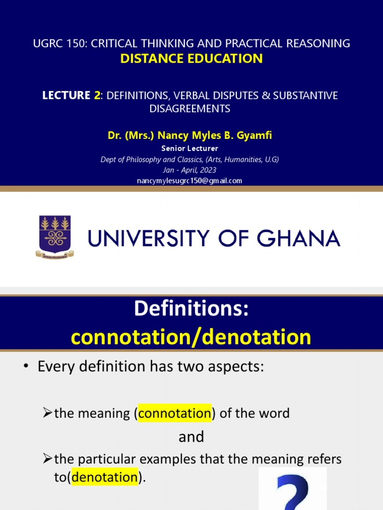 UGRC+150+2023+Sem+1+LECTURE+2+ D.E | PDF | Social Science | Philosophy