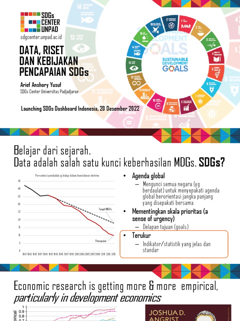 Data, Riset, dan Kebijakan Kunci Pencapaian SDGs | PDF | Economies
