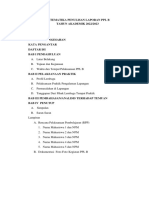 Sistematika Penulisan Laporan PPL B Tahun Akademik 2022/2023
