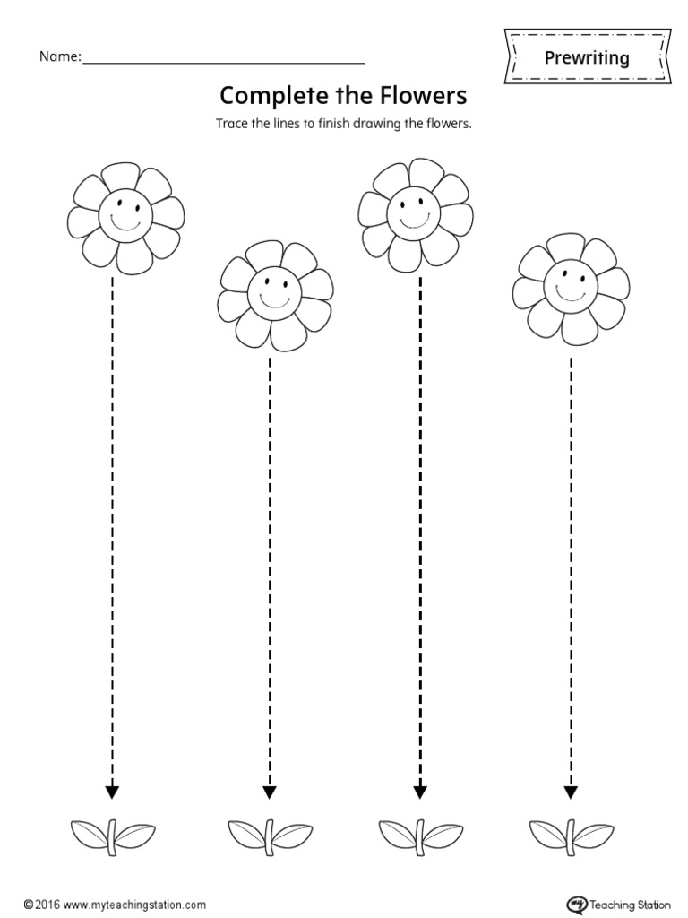 Complete The Flowers PDF