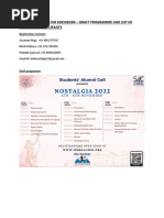 Nostalgia 2022 Registered Participants