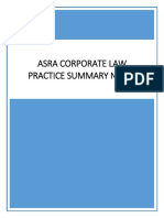 Corporate Law Practice Summary