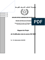 Rapport Projet de Certification Du Platforme Jorf OCP