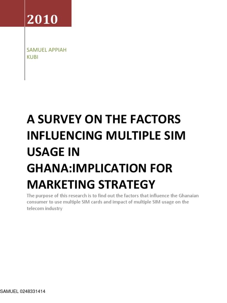 Multiple Sim Usage | PDF | Subscriber Identity Module | Mobile Phones