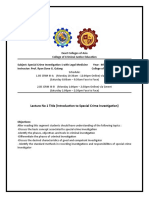 Lecture No 1 Special Crime With Legal Med Exact