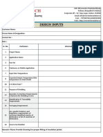 New Tech Engineering Design Inputs