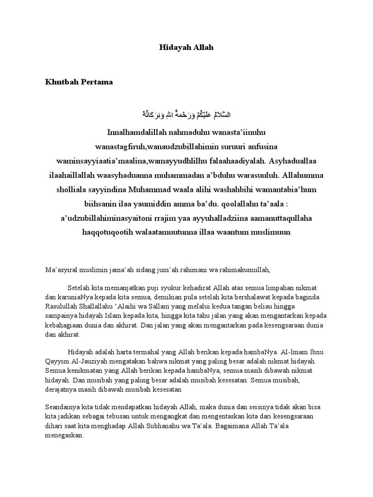 Datang Dan Hilangnya Hidayah Allah | PDF | Agama & Spiritualitas