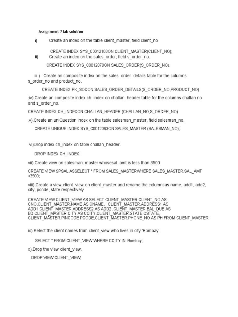 Assignment 7 Lab Solution | PDF | Finance & Money Management | Computers