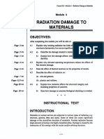 Radiation Damage to Materials Course Explains Effects
