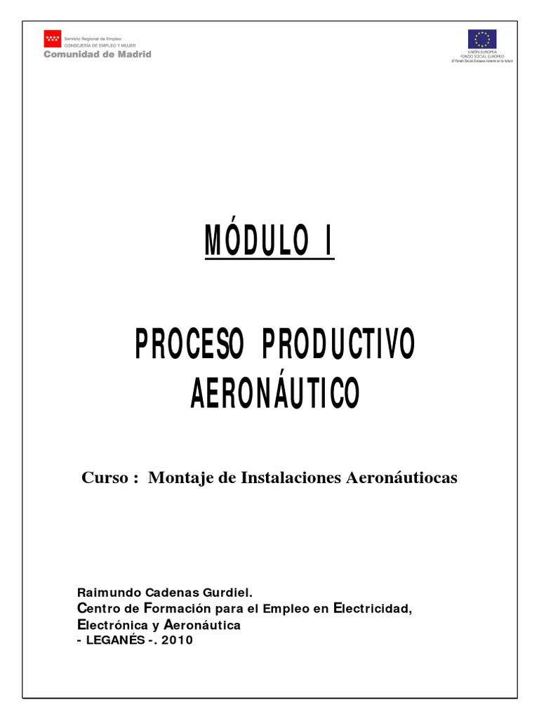 Módulo I - Proceso Productivo Aeronáutico | PDF | Crecimiento personal ...