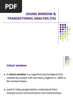 Transactional Analysis - Johari Window - OB