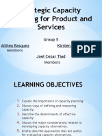 Strategic Capacity Planning of Products and Services