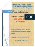 TP Uso de La AGENDA Optativo-Grupo 2-2da. Cohorte