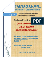 TP Optativo INSTRUMENTOS DE LA GESTIÓN EDUCATIVA