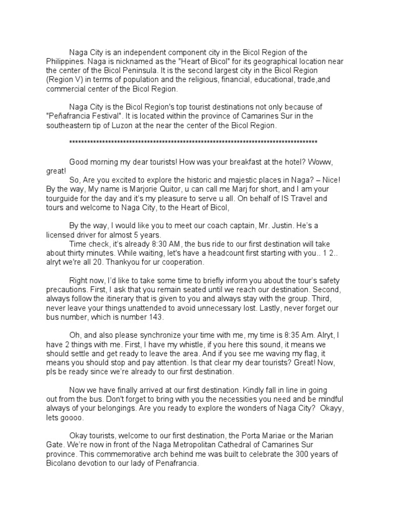 Virtual tour script pdf
