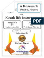 Kotak Life Insurance Project Report