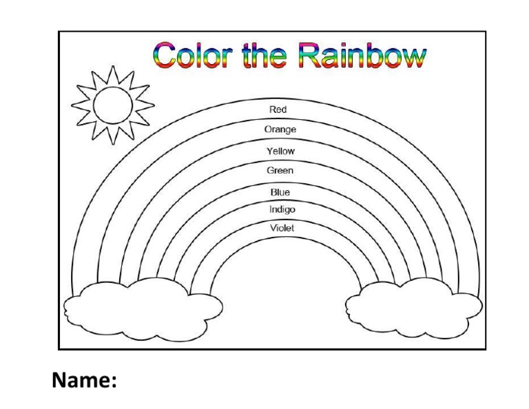 Rainbow Drawing Colours | PDF