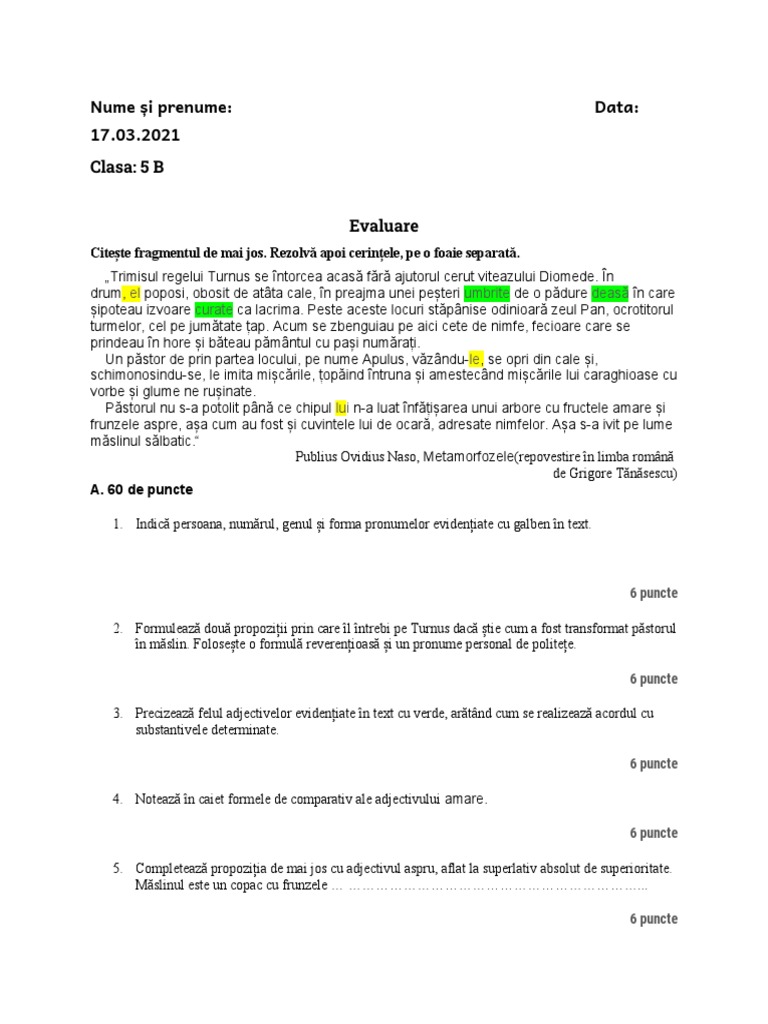 Test Final A V-A | PDF