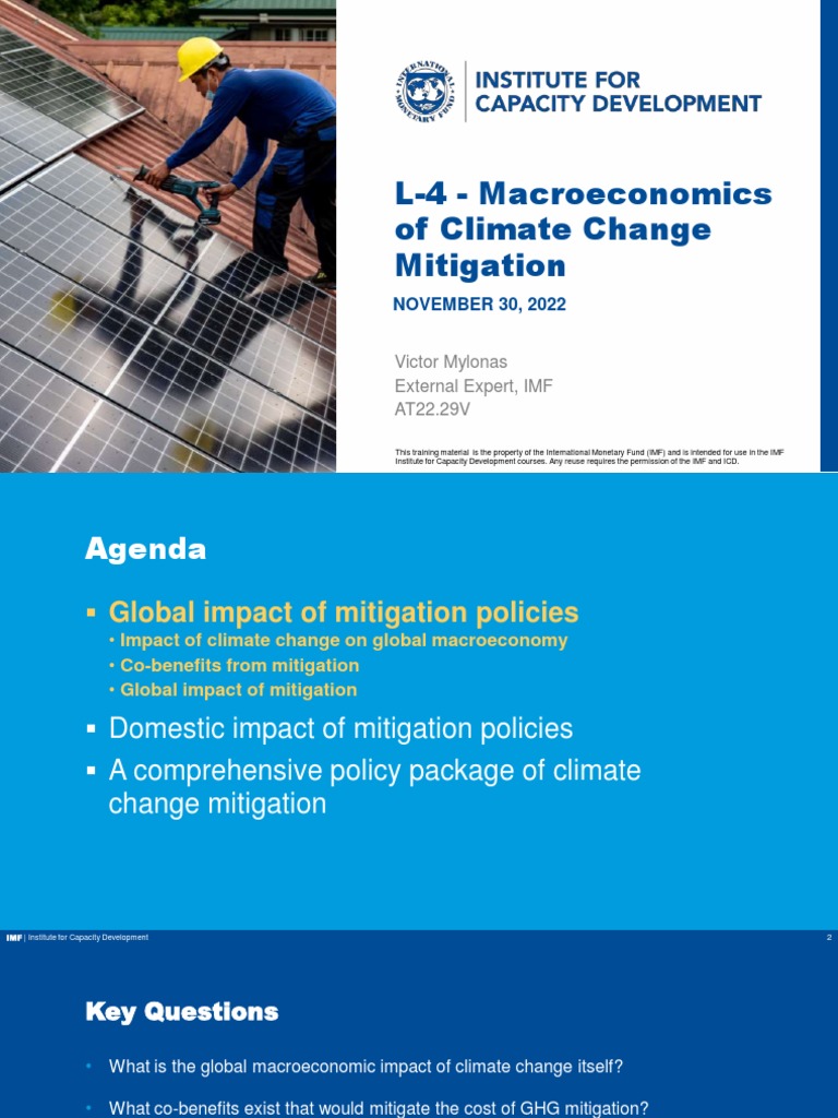 Macroeconomic Impact of Climate Mitigation | PDF | Climate Change ...