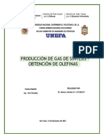 Produccion de Gas y Obtencion de Olefinas