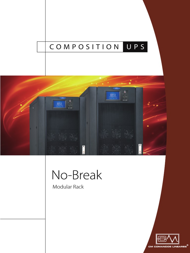No-Breaks Modulares CM Comandos | PDF | Fonte de energia | Eletromagnetismo