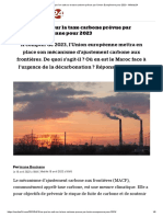 Ce Que L'on Sait Sur La Taxe Carbone Prévue Par L'union Européenne Pour 2023 - Médias24