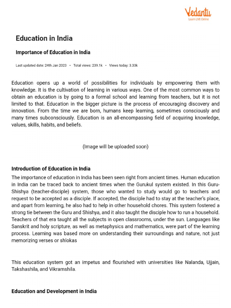 Education in India PDF