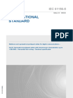 IEC 61156-5 - Multicore and Symmetrical Pairquad Cables For Digital Communications