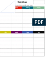 Colorful Weekly Schedule-WPS Office