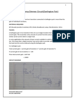 Lamp Dimmer Circuit Darlington Pair