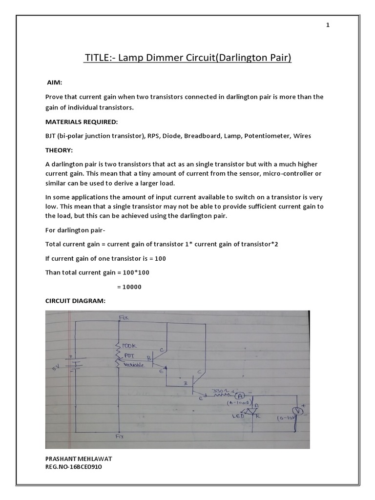 Darlington Circuit PDF