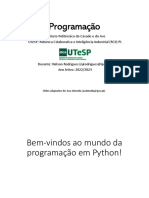 Programação: Instituto Politécnico Do Cávado E Do Ave Utesp: Robótica Colaborativa E Inteligência Industrial (Rcii) PL