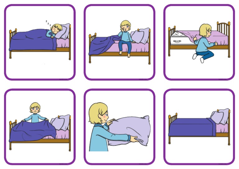 T S 4420 6 Step Sequencing Making A Bed Sequencing Cards PDF