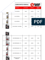 LUBRICANTES KENDALL INFO TECH