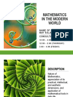 Nature of Mathematics - Lec1