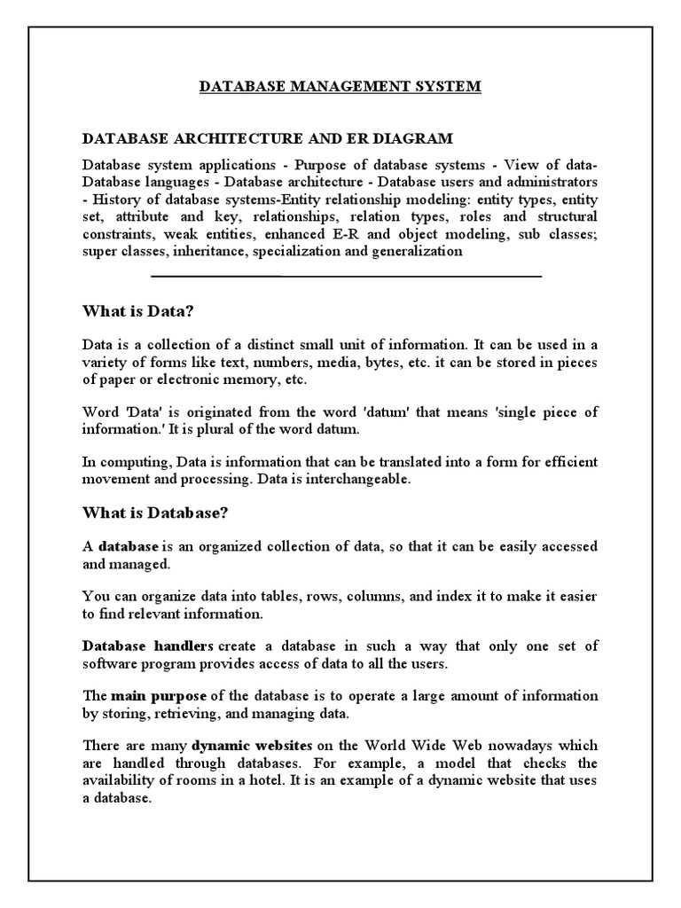 Database Management System | PDF