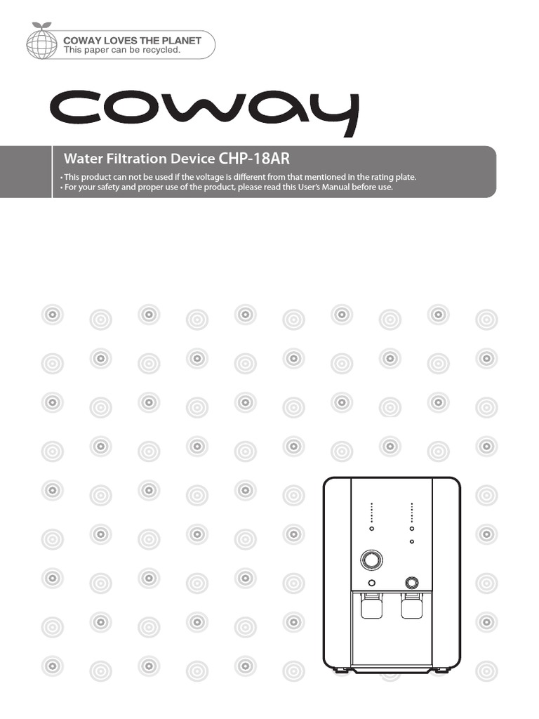 Product manual coway villaemii chp 18ar pdf water heating tap valve 