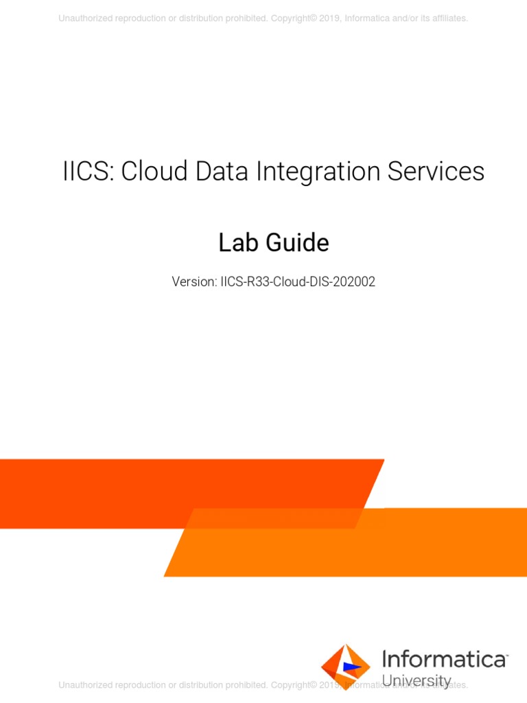 Iics Lab Guide (1) 1 PDF Cloud Computing Login