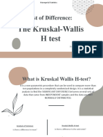 Session 8 - Kruskal Wallis H-Test