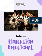 TALLER EDUCACIÓN EMOCIONAL - Resumen de La Propuesta