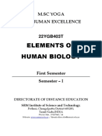 Elements of Human Biology