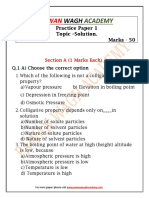 Solutions Class 12th Practice Paper 1