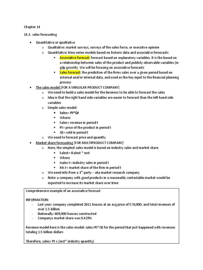 Final Exam Random Notes Bu393 | PDF | Capital Structure | Forecasting