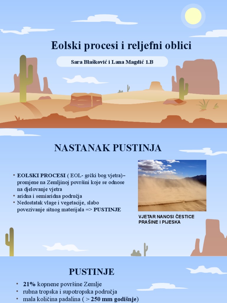 Eolski Procesi I Reljefni Oblici | PDF