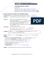 FICHE - Equation Differentielle 1ere Ordre Avec Membres Variables