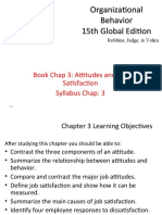 Organizational Behavior: Attitudes, Job Satisfaction, and Responses
