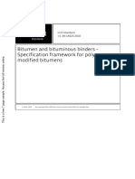Bitumen and Bituminous Binders-Specification Framework For Polymer Amodified Bitumens