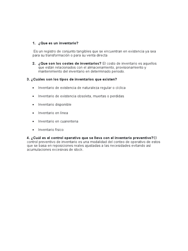 Guía Completa sobre Inventarios y Costos | PDF | Costo | Inventario