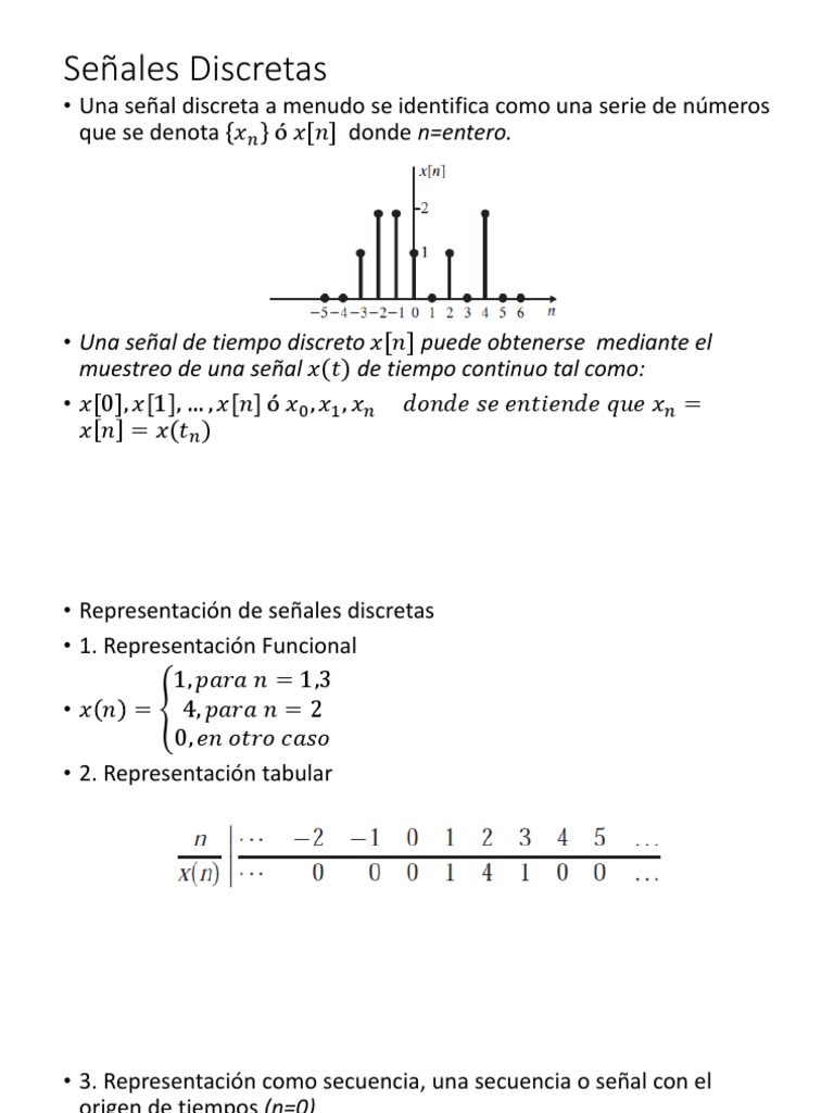 Señal Discreta | PDF | Número complejo | Circunvolución