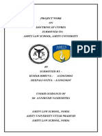 Equity and Trust Project Work Doctrine of Cypres